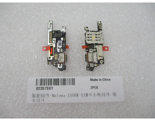 Placa con conector de carga, micrófono y módulo lector de SIM para Huawei Pura 90s Pro, Service Pack 02357SKY