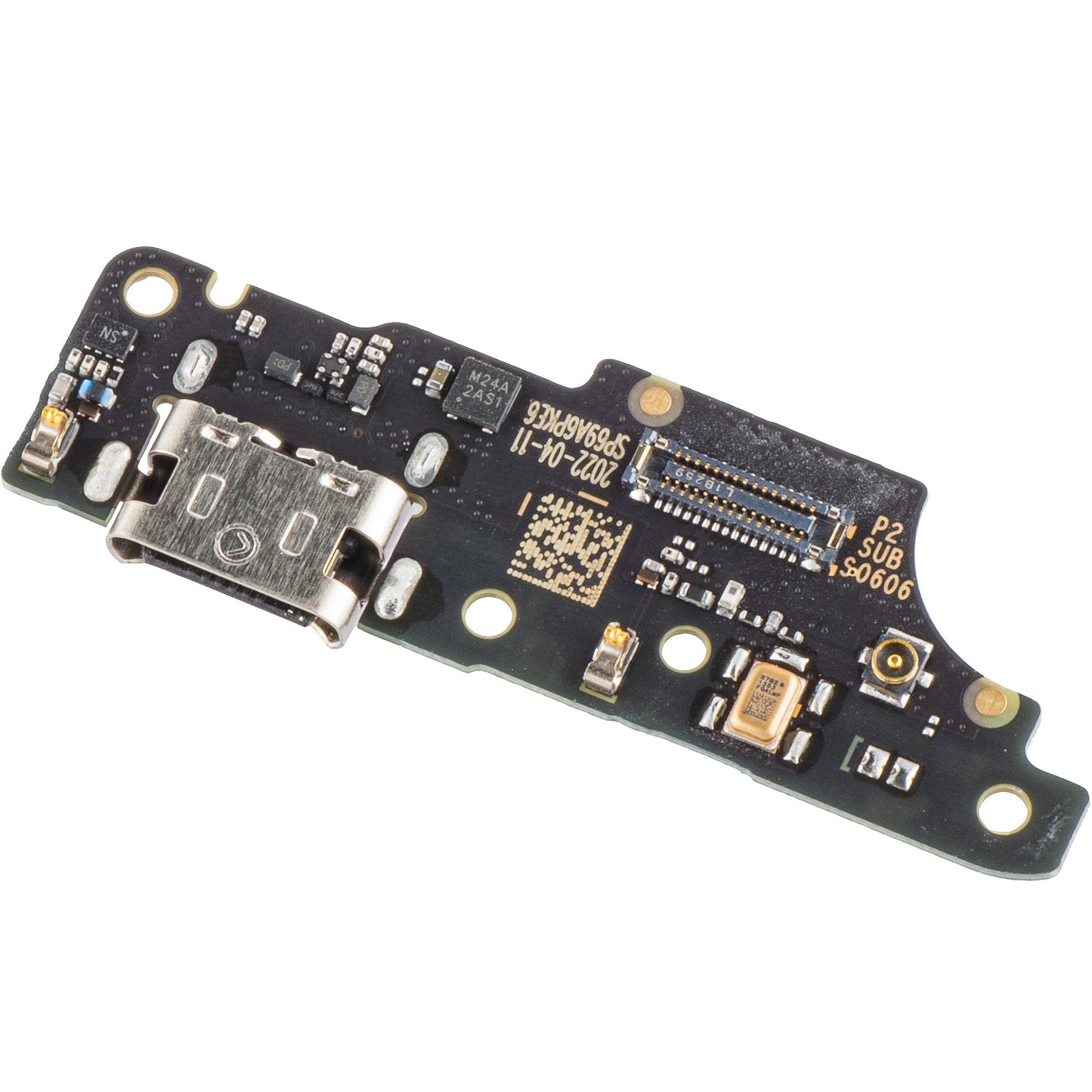 Placa con conector de carga - Micrófono Motorola Moto E32, Service Pack 5P68C20691 