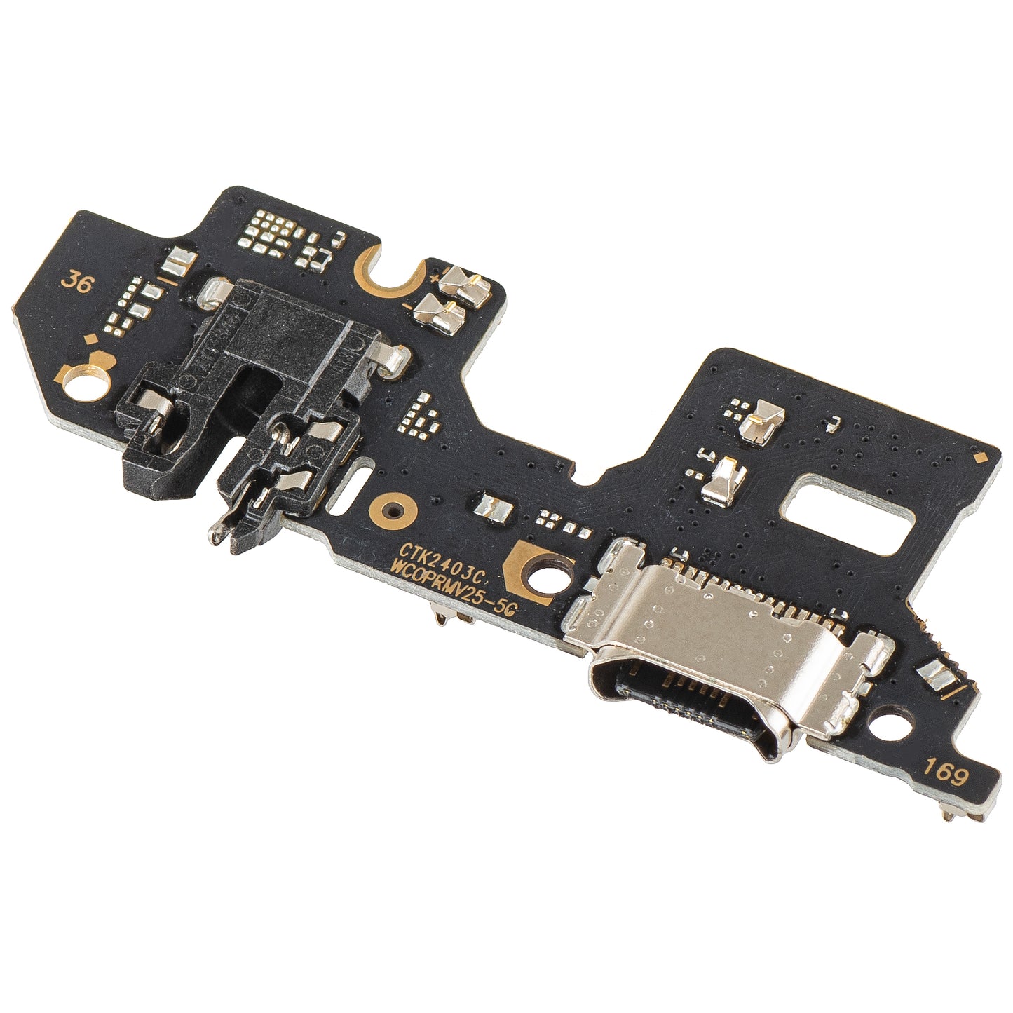 Placa con Conector de Carga - Audio - Micrófono Realme 9 Pro