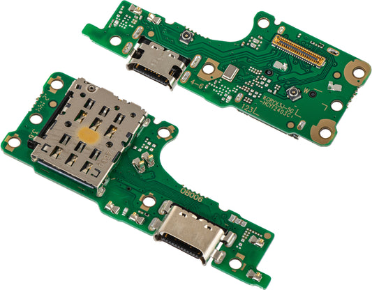 Placa con Conector de Carga - Micrófono - Módulo Lector de SIM Honor X9 4G