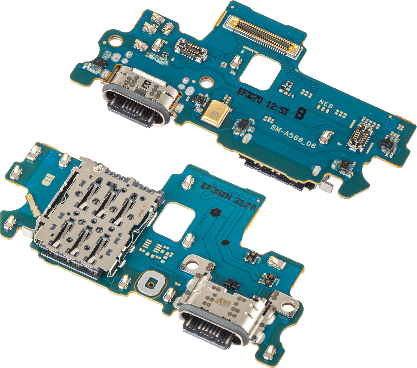 Placa con Conector de Carga - Micrófono - Módulo Lector SIM Samsung Galaxy A56 A566, Service Pack GH96-19091A