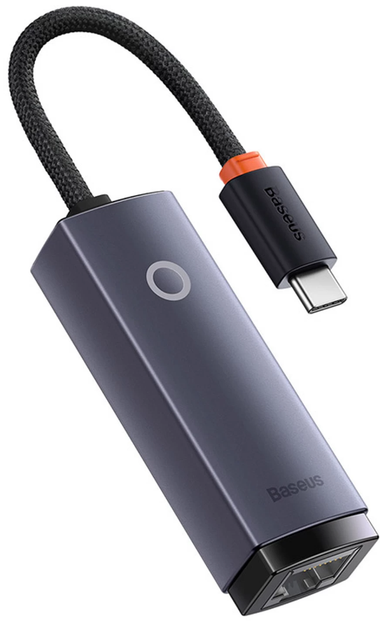 Placa de Red Baseus Lite, RJ45, USB-C, Gris WKQX000313