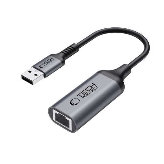 Placa de Red Tech-Protect Ultraboost, RJ45, USB 3.0, Negro