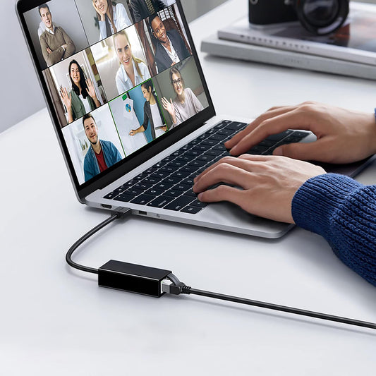 Placa de Red Techsuit AC19, RJ45, USB, Negra