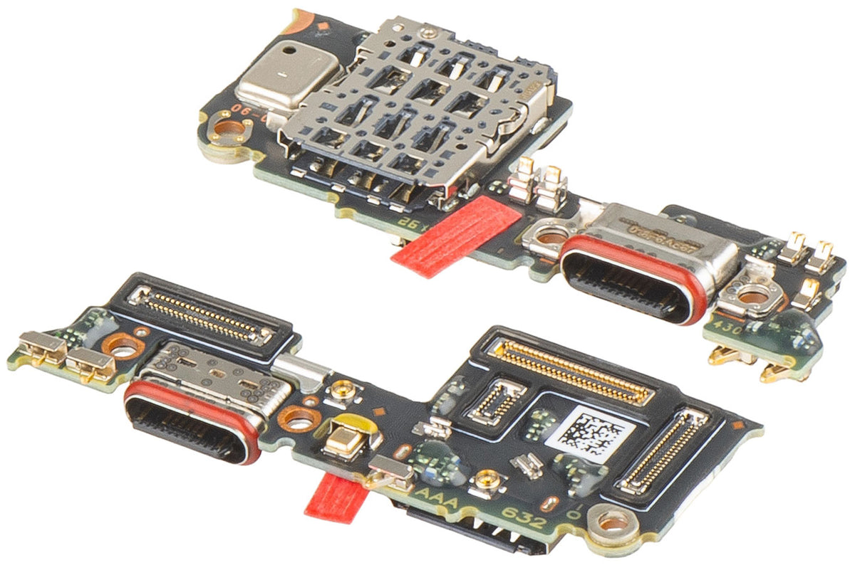 Placa con conector de carga, micrófono y módulo lector de SIM para Oppo Reno16 Pro, Service Pack 621020002370.
