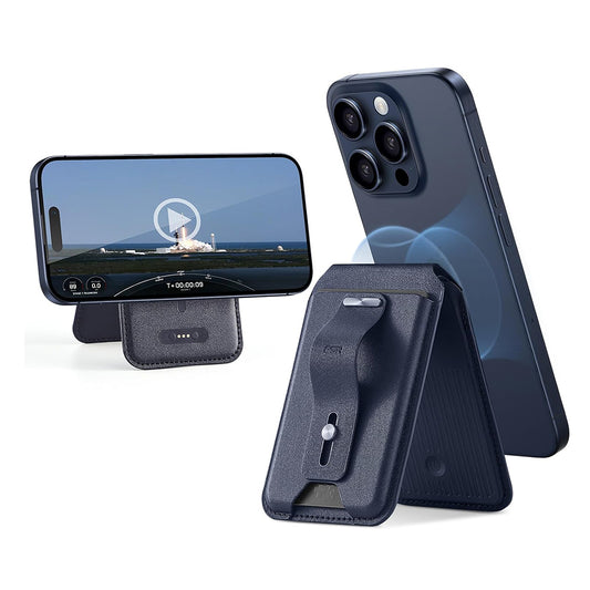 Cartera Magsafe, ESR, Find my Wallet, Azul Marino