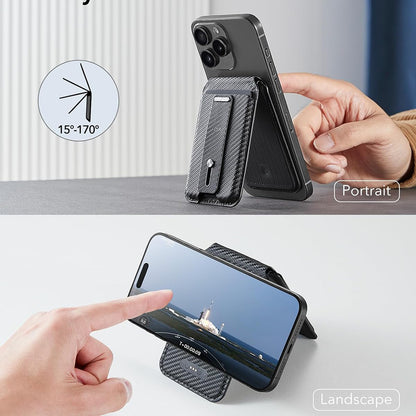 Cartera Magsafe, ESR, Findy my Wallet Carbon, Negro