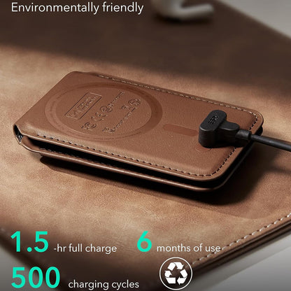 Cartera MagSafe, ESR, Findy my Wallet 5C, Marrón