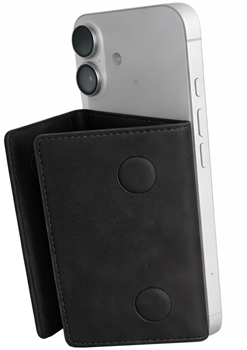Cartera MagSafe, OEM, Triple Wallet, Negro