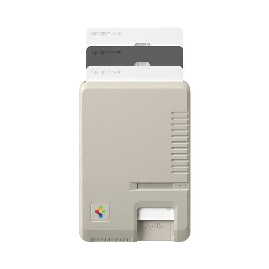 Cartera MagSafe, Spigen, Classic LS, Beige AFA10949