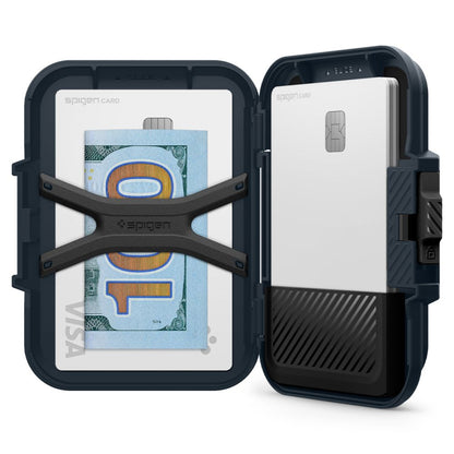 Cartera Magsafe, Spigen, Lock Fit, Negra