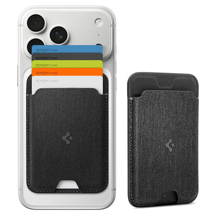 Cartera MagSafe, Spigen, MagFit Urban Fit, Negro AFA11335