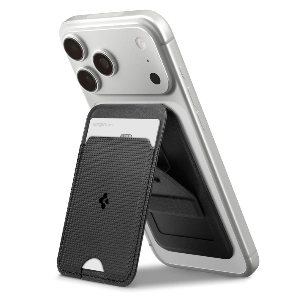 Cartera MagSafe, Spigen, Slim Fold S314-1, Negro AFA10405