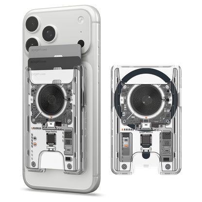 Cartera MagSafe, Spigen, Ultra Hybrid Zero One, Transparente AFA11403