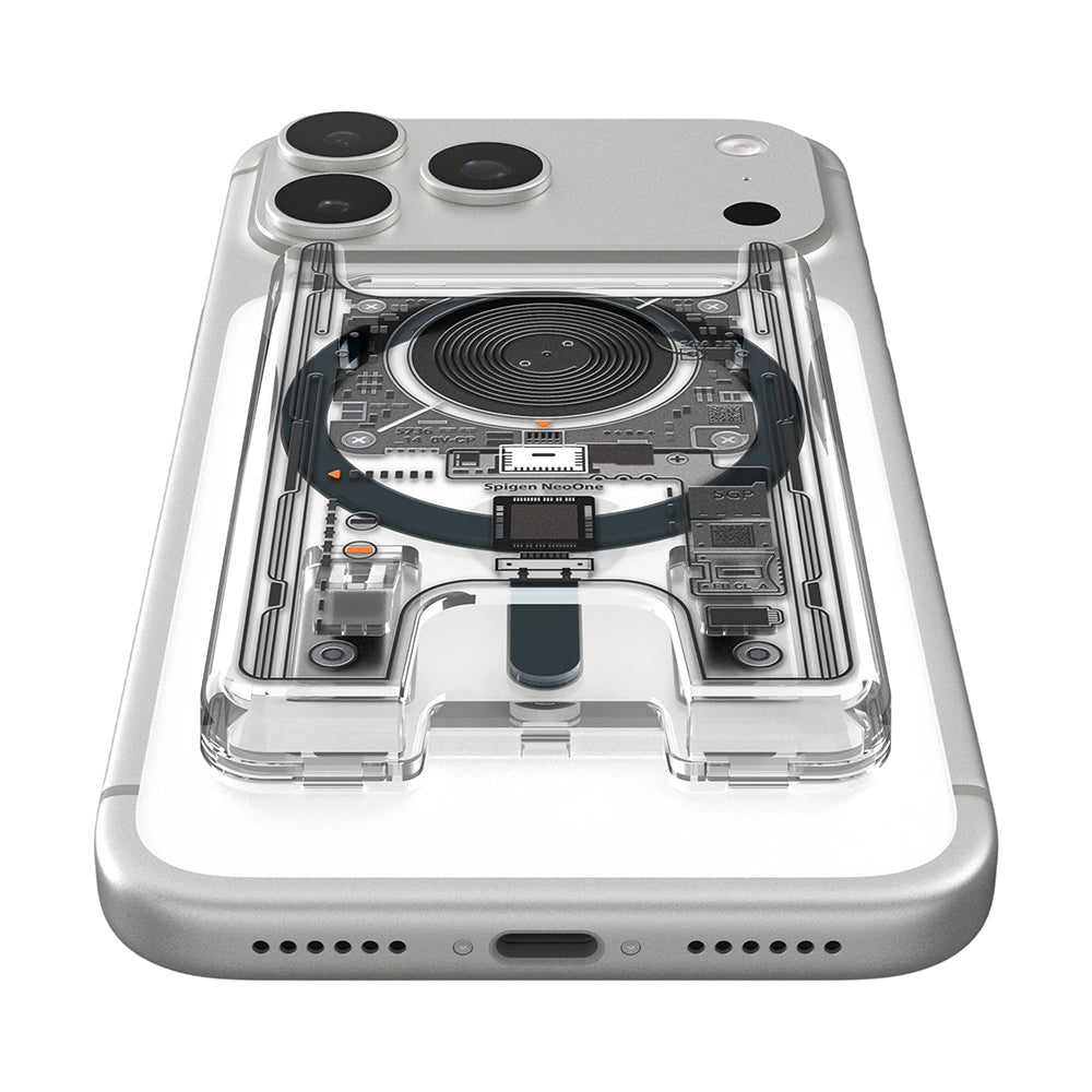 Cartera MagSafe, Spigen, Ultra Hybrid Zero One, Transparente AFA11403