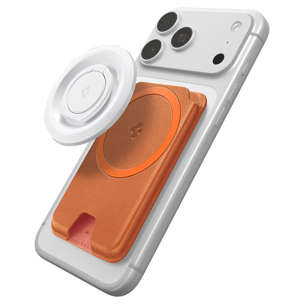 Cartera MagSafe, Spigen, Valentinus MagFit+, Naranja AFA11340