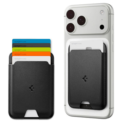 Cartera MagSafe, Spigen, Valentinus MagFit, Negro AFA11337