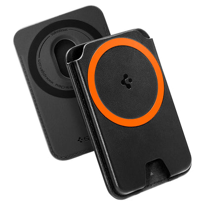 Cartera MagSafe, Spigen, Valentinus MagFit+, Negro AFA11336