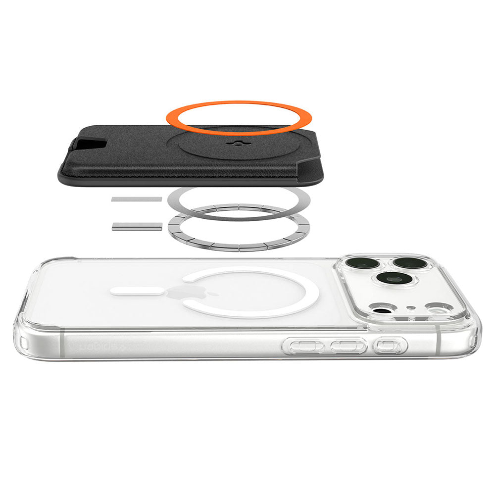 Cartera MagSafe, Spigen, Valentinus MagFit+, Negro AFA11336