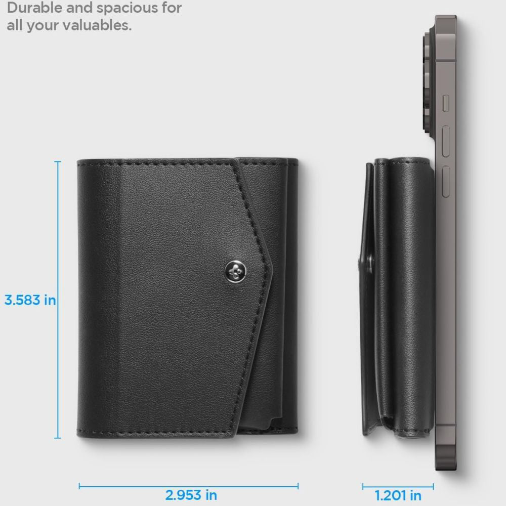 Cartera Magsafe, Spigen, Valentinus Pro, Negra