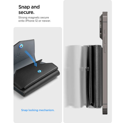 Cartera Magsafe, Spigen, Valentinus Pro, Negra
