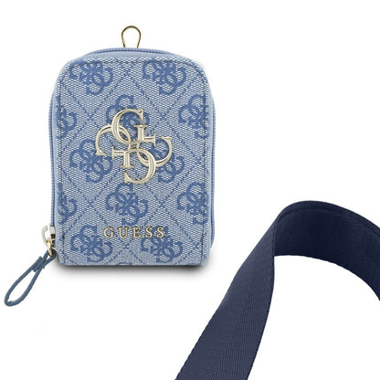 Cartera y Cordón para Teléfono Guess 4G Metal Logo, Azul