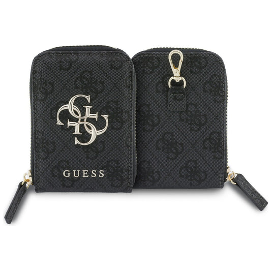 Cartera y Cordón para Teléfono Guess 4G Metal Logo, Negro