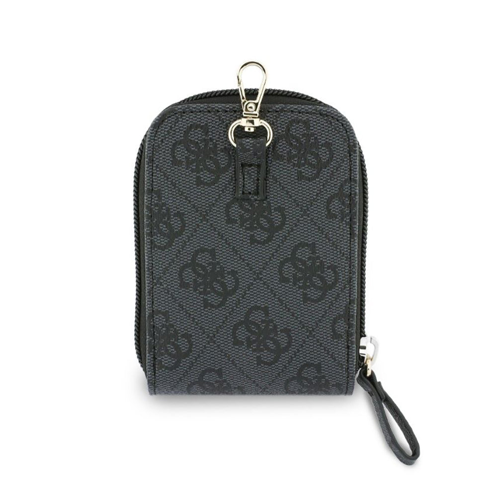 Wallet and Guess 4G Metal Logo Phone Lanyard, Black