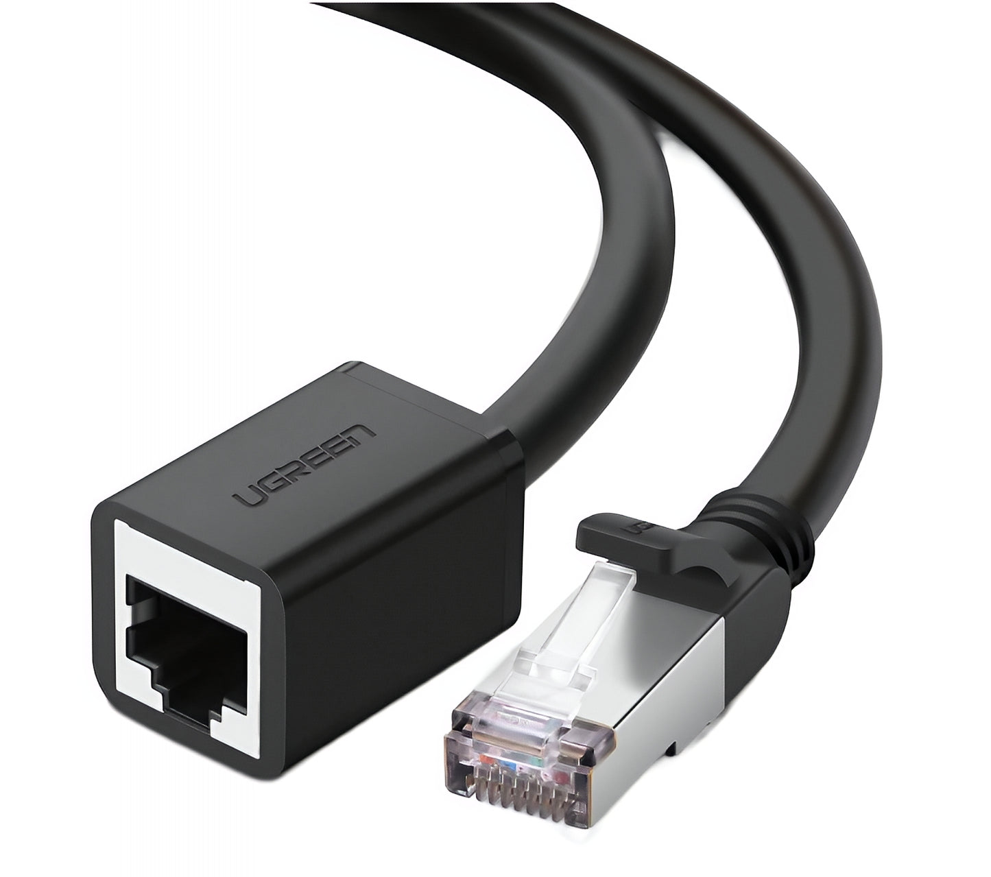 Extensor de Cable de Red UGREEN NW112, RJ45 - RJ45, 2m, Negro