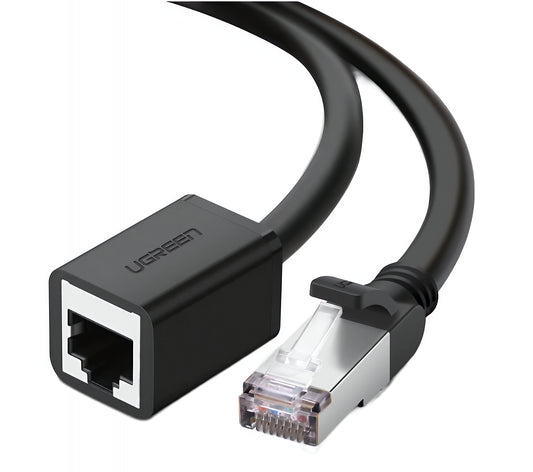 Extensor de Cable de Red UGREEN NW112, RJ45 - RJ45, 2m, Negro