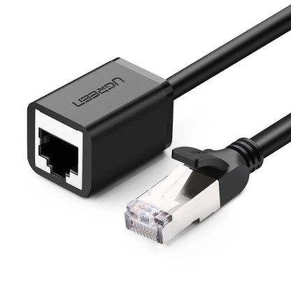 Extensor de Cable de Red UGREEN NW112, RJ45 - RJ45, 0.5m, Negro