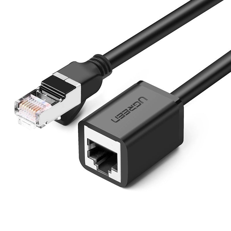 Extensor de Cable de Red UGREEN NW112, RJ45 - RJ45, 0.5m, Negro