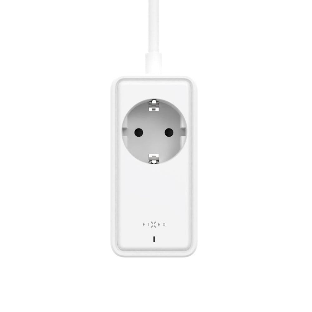 Regleta Fixed, 1 x Schuko, Blanca