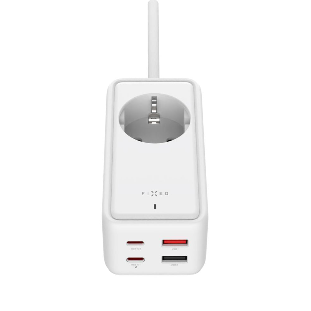 Regleta Fixed, 1 x Schuko, Blanca