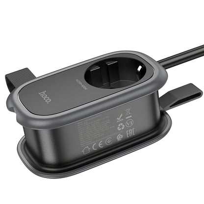 Cargador de red HOCO NS6, 2 x USB-A - 1 x USB-C - 1 x Schuko, Negro