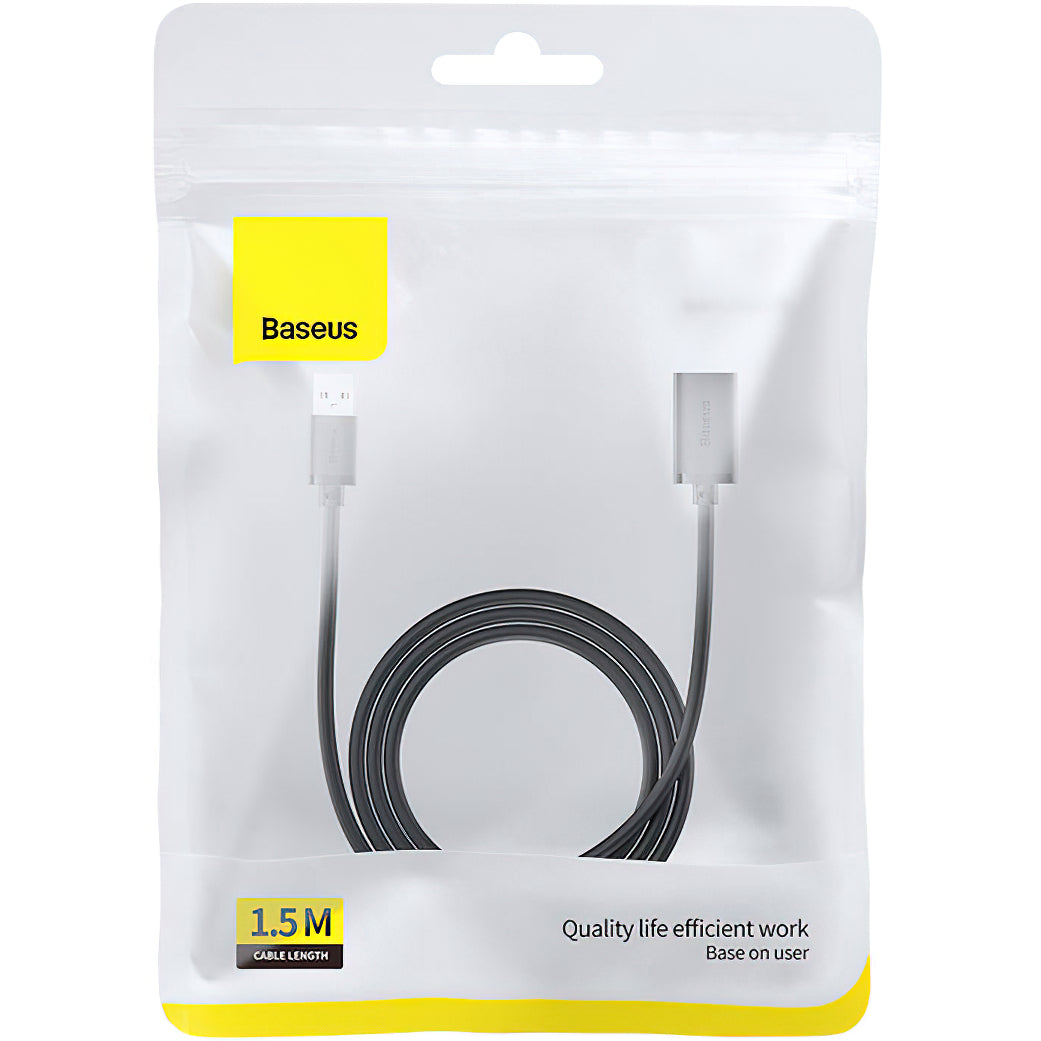 Baseus AirJoy Series USB 3.0 Extension, 1.5m, Black B00631103111-02