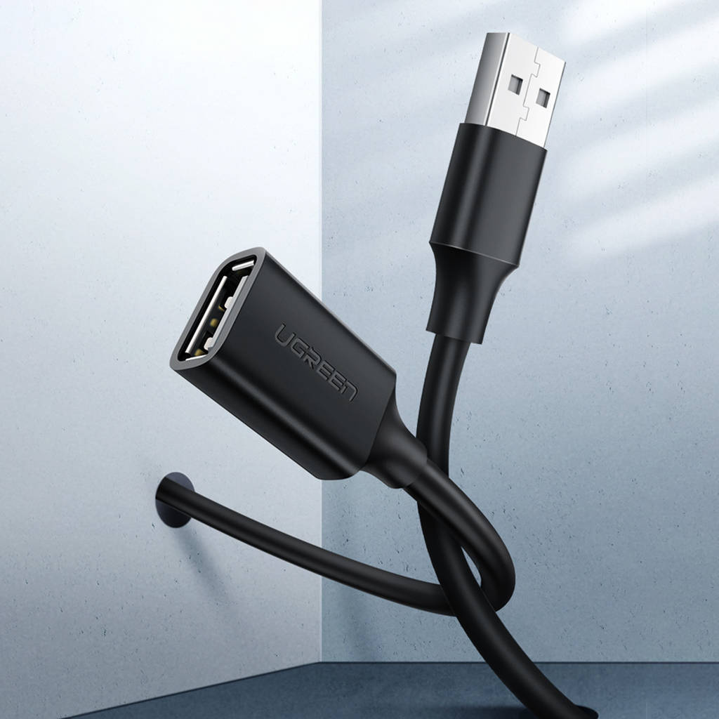 Extensor USB UGREEN US103, 5m, Negro