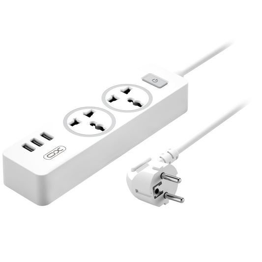 Regleta XO Design WL04, 3 x Enchufe, Blanco