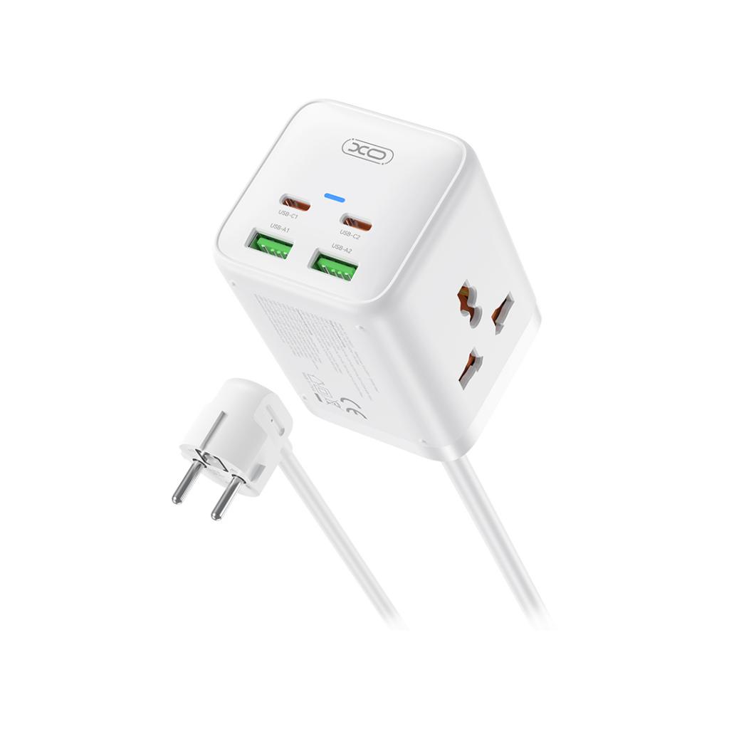 Regleta XO Design WL24, 2 x Enchufe, Blanco