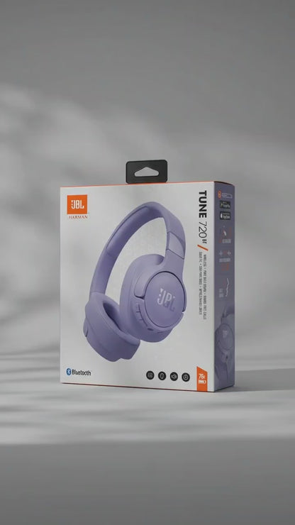 Manos libres Bluetooth JBL Tune 720BT, MultiPoint, A2DP, Mov JBLT720BTPUR