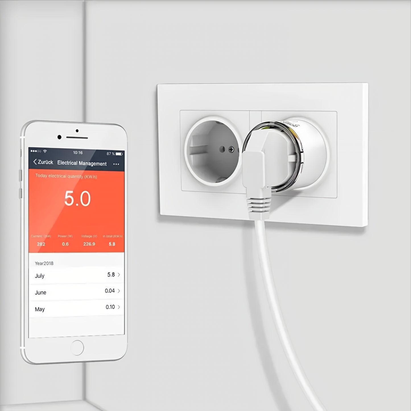 Enchufe Gosund Smart EP2, Wi-Fi, Set de 4 unidades