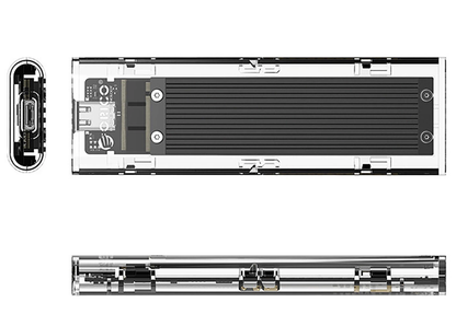 Rack Orico TCM2-C3 para SSD M.2 NVMe, Negro