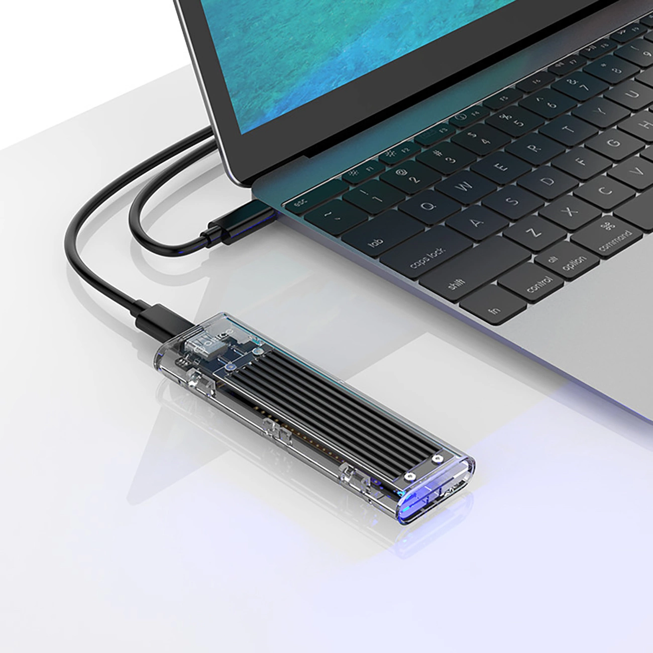 Rack Orico TCM2-C3 para SSD M.2 NVMe, Negro