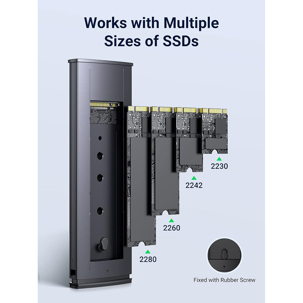Rack UGREEN CM578 para SSD M.2 NVMe, Gris