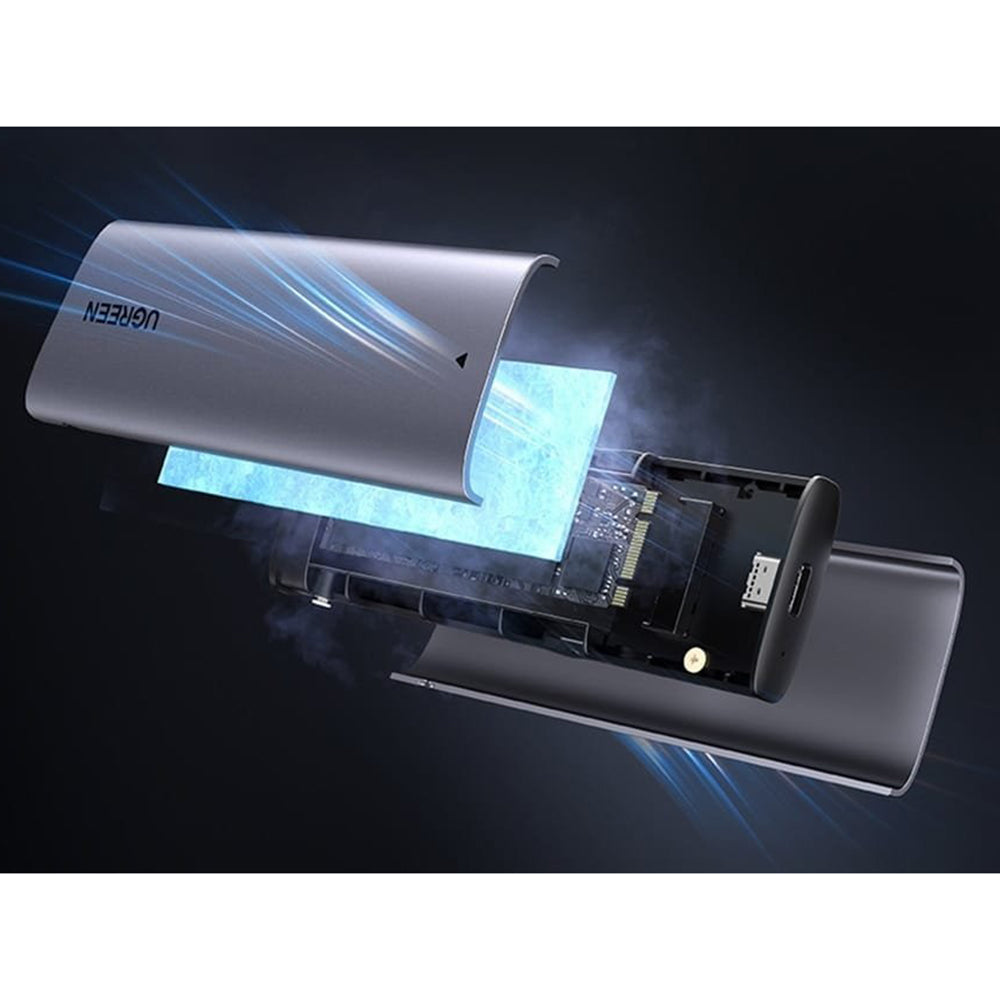 UGREEN CM767 (15813) Rack for M.2 NVMe / NGFF SSD, Gray