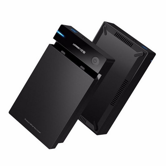 Rack UGREEN US222 para HDD / SSD SATA 2.5 pulgadas, Negro