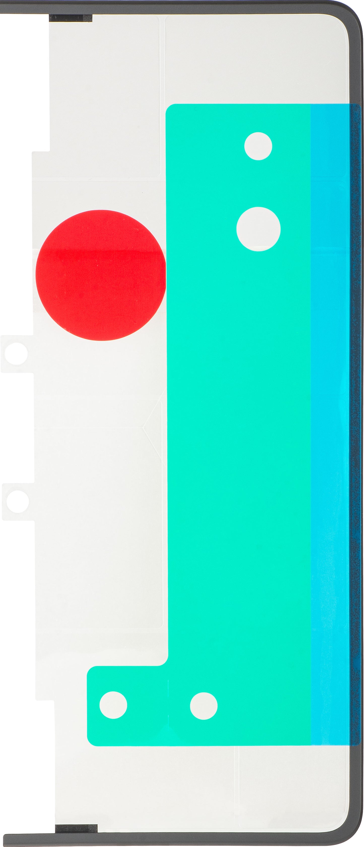Marco de pantalla Huawei Mate X7, Tipo 1, Sub Inner, Negro, Paquete de servicio 51691206