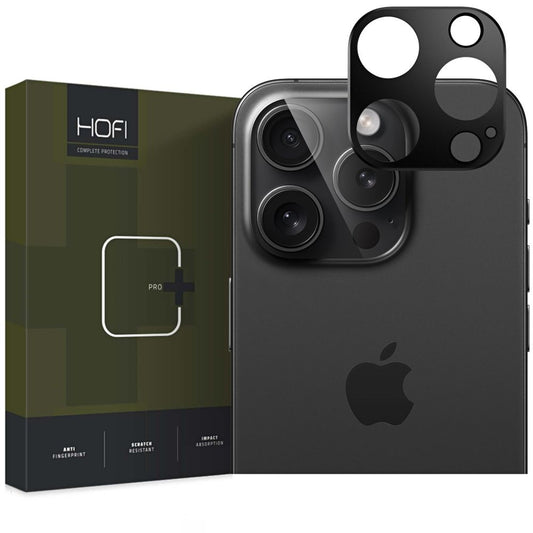 Marco protector de cámara trasera HOFI ALUCAM PRO+ para Apple iPhone 16 Pro Max / 16 Pro, Negro 