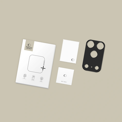 Marco de protección para Cámara Trasera Tech-Protect Camalloy Fit+ para Apple iPhone 17 Pro Max, Aluminio, Negro