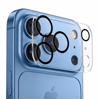 Marco protector para cámara trasera Tech-Protect Cam Fit+ para Apple iPhone 18 Pro Max, vidrio templado, transparente